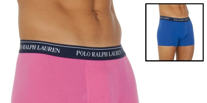 Sada modrých a růžových pánských boxerek Ralph Lauren