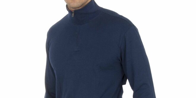 Pánské tmavě modré tričko se stojáčkem Ralph Lauren