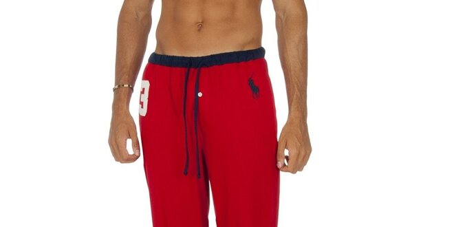 Pánské červené pyžamové kalhoty Ralph Lauren