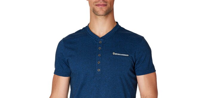 Pánské tmavě modré tričko s krátkým rukávem Paul Stragas