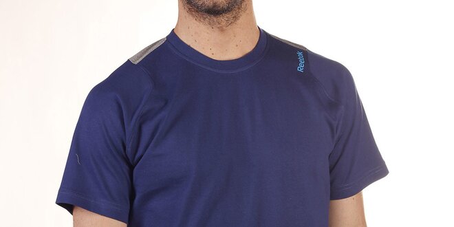 Pánské modro-šedé tričko s krátkým rukávem Reebok