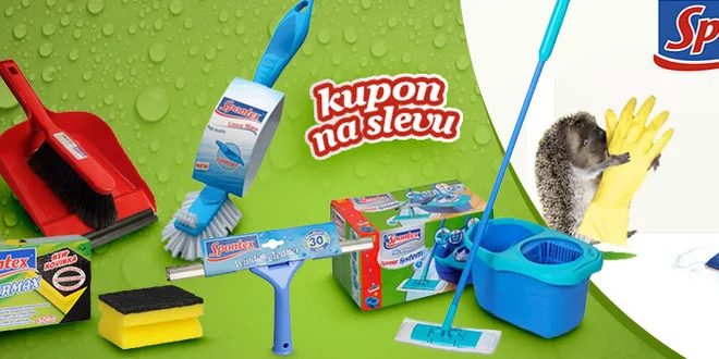 25% sleva na nákup domácích potřeb Spontex