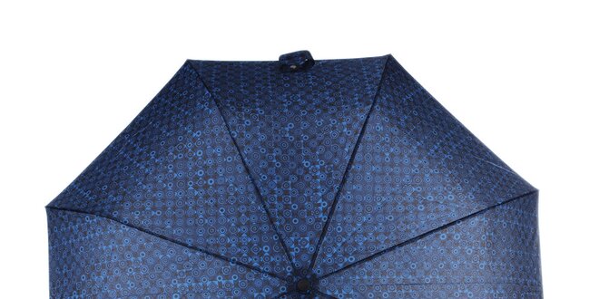 Pánský skládací vystřelovací deštník v modré barvě Ferré Milano