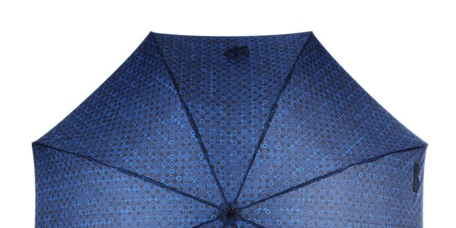 Pánský vystřelovací modrý deštník se vzorem Ferré Milano