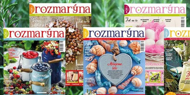 Roční předplatné časopisu ROZMARÝNA 2014