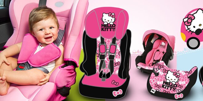 Německé autosedačky s designem Hello Kitty