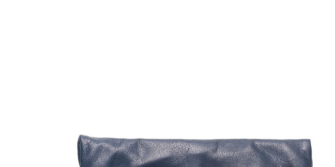 Dámská modrá kožená kabelka do ruky Carla Ferreri