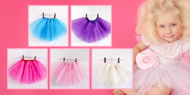 Nové karnevalové TUTU sukýnky pro malé princezny a víly