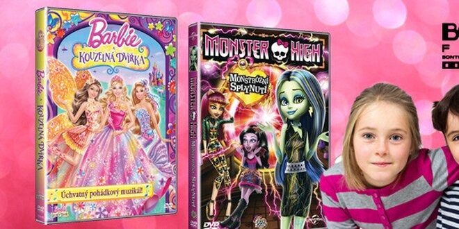 DVD Monster High nebo Barbie