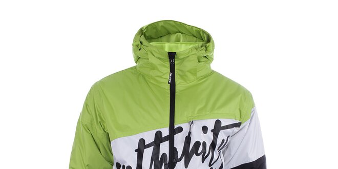 Pánská lyžařská bunda s černým nápisem Authority