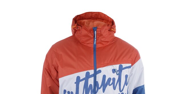 Pánská lyžařská bunda s modrým nápisem Authority