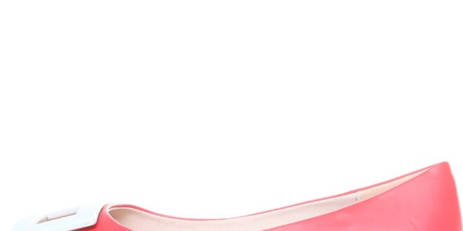 Růžové balerínky s ozdobou Ana Lublin
