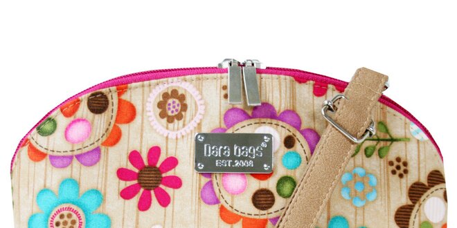 Dámská menší kabelka s barevným květinovým vzorem Dara Bags