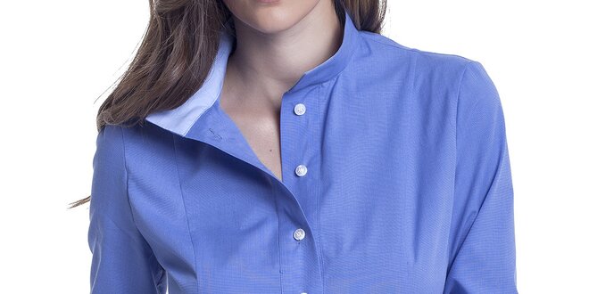 Dámská modrá košile s dlouhým rukávem Lora Gene