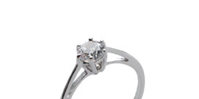 Dámský stříbrný zásnubní prsten se zirkonem La Mimossa