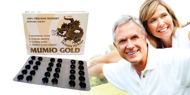 Přírodní Mumio Gold - regenerace a obnova tkáně