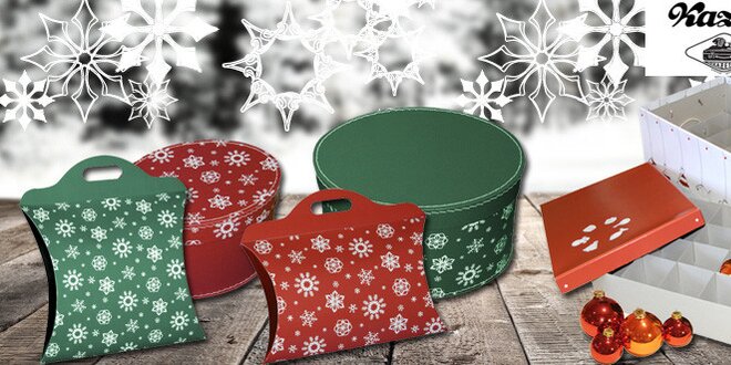 Vánoční úložné krabice a tašky od značky Kazeto