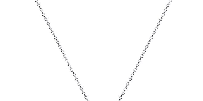 Dámský stříbrný náhrdelník se spojenými srdíčky La Mimossa