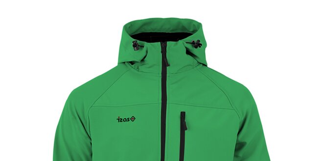 Pánská zelená softshellová bunda Izas