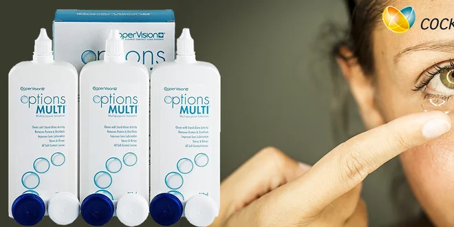 3 roztoky na čočky Options Multi včetně dopravy