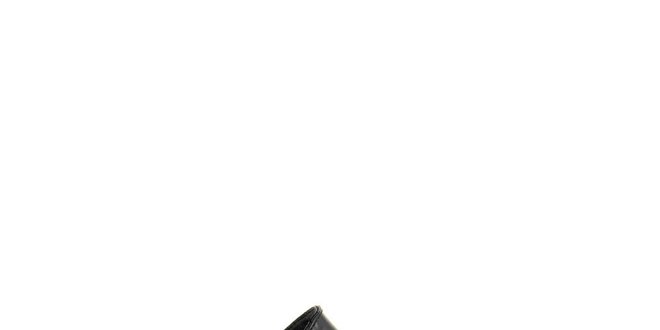 Dámské černé boty s přezkou Paola Ferri
