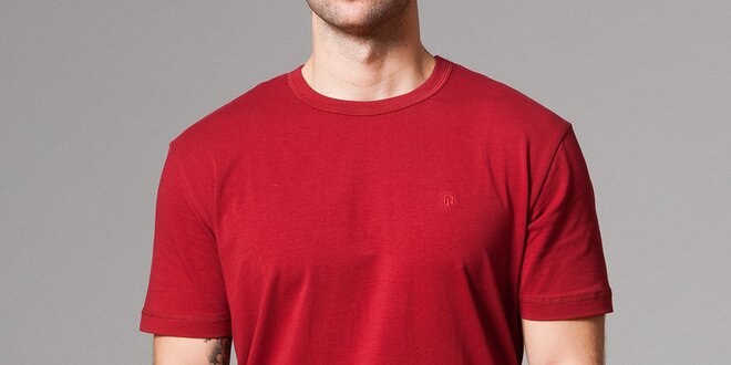 Pánské červené tričko s krátkým rukávem Pietro Filipi