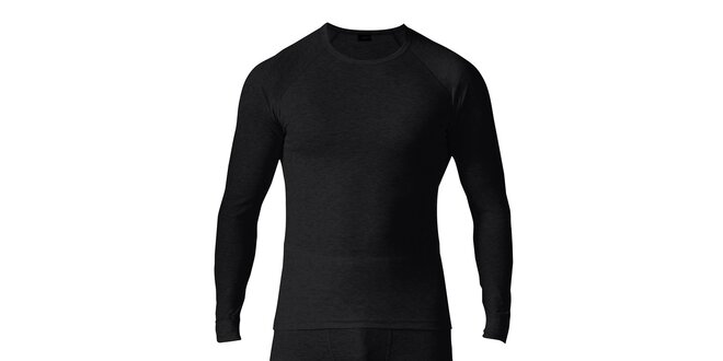 Pánský černý set spodního prádla - tričko a kalhoty Bergson