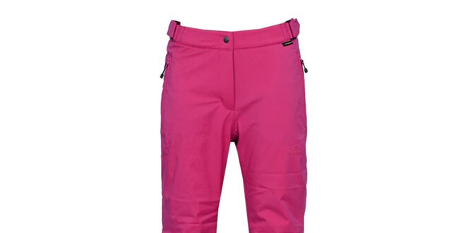 Dámské tmavě růžové lyžařské kalhoty s membránou Bergson
