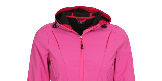Dámská růžová softshellová bunda s kapucí Bergson