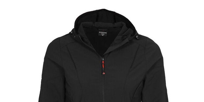 Dámská černá softshellová bunda s kapucí Bergson