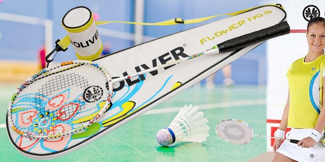 Badmintonový set Oliver s květinovým vzorem