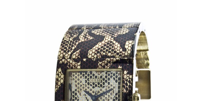 Dámské hodinky Guess s hadím vzorem