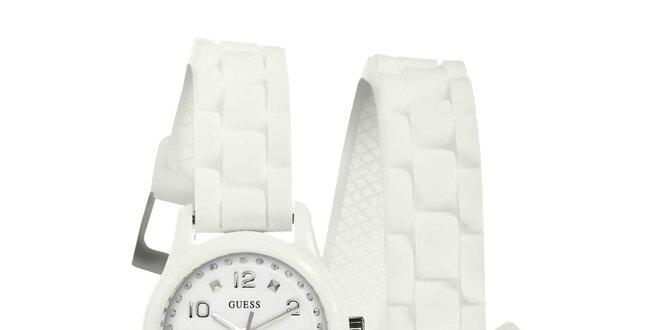 Dámské bílé hodinky Guess