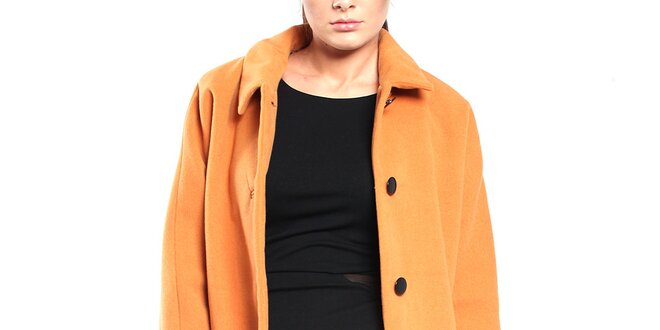 Dámský broskvový retro kabát Vera Ravenna