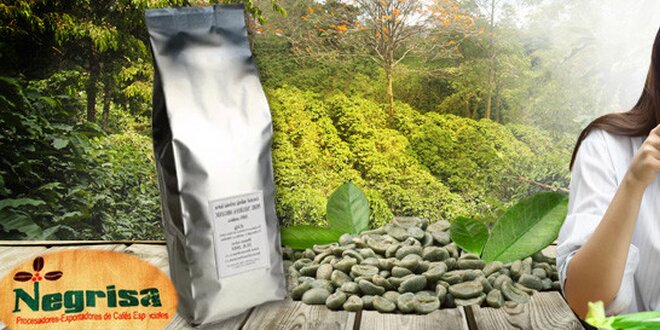 Čerstvě mletá zelená káva Peru Negrisa Organic 100% arabica s certifikátem IMO 450g