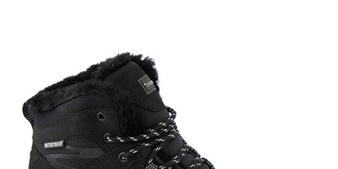 Pánské zimní kotníkové boty v černém provedení Crosby