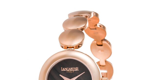 Dámské minimalistické hodinky s tmavým ciferníkem Lancaster