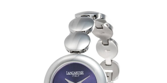 Dámské minimalistické hodinky s modrým ciferníkem Lancaster