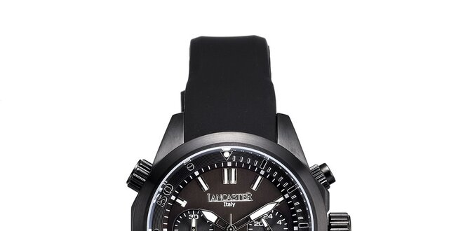 Dámské černé hodinky s chronografem Lancaster