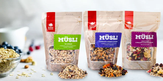 Klasické aj zapekané müsli s čokoládou, orechmi či ovocím
