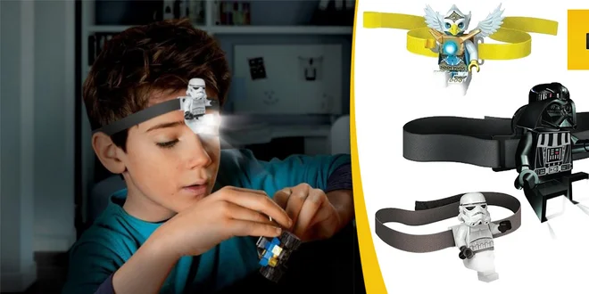 LEGO® lampička či LED čelovky Star Wars a Chima