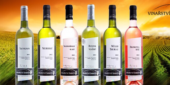 6 přívlastkových vín z rodinného vinařství Šabata