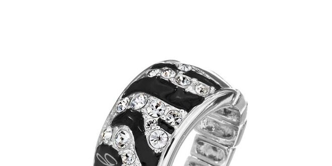 Dámský ocelový prsten s kamínky Guess