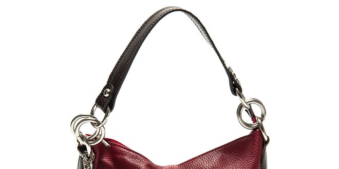 Dámská červená kabelka s třásněmi Roberta Minelli