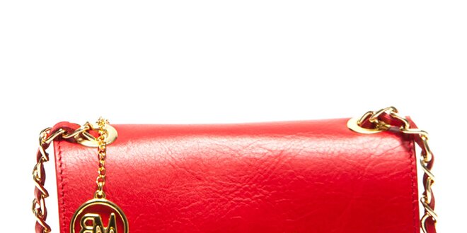 Dámská červená menší kabelka s mašlí Roberta Minelli