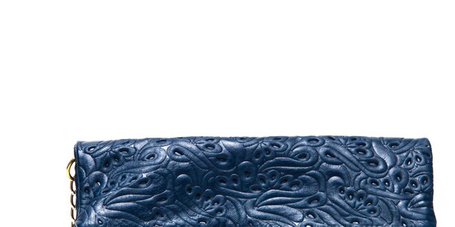 Dámská modrá vzorovaná taštička Roberta Minelli