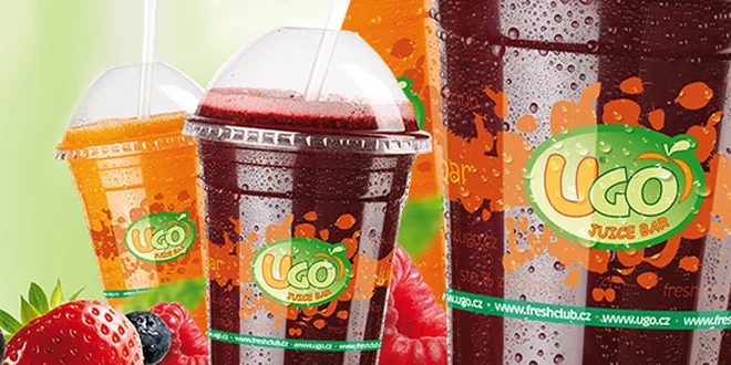 Čerstvý koktejl plný vitamínů v UGO Juice baru