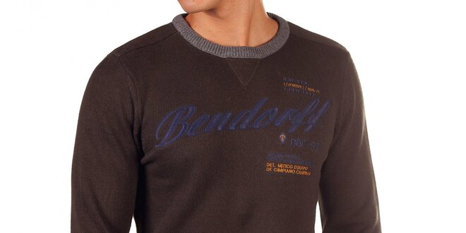 Pánský svetr s kontrastními lemy Bendorff