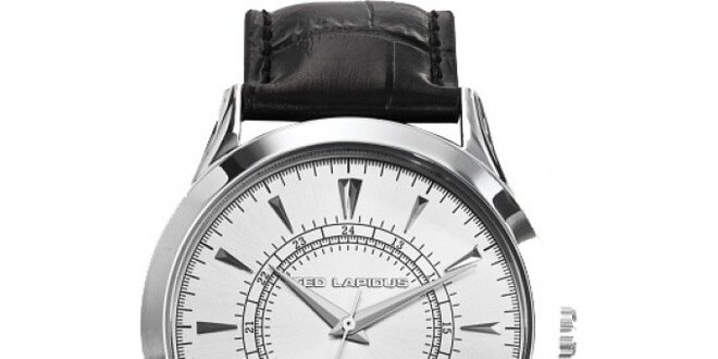 Pánské ocelové hodinky s bílým ciferníkem Ted Lapidus