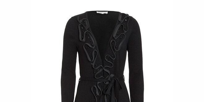 Dámský svetříkový kabátek v černé barvě Imagini